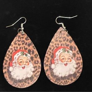 Santa Christmas earrings